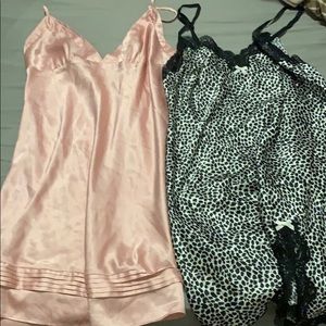 2 Victorias Secret Sleep Silk Slips Size S